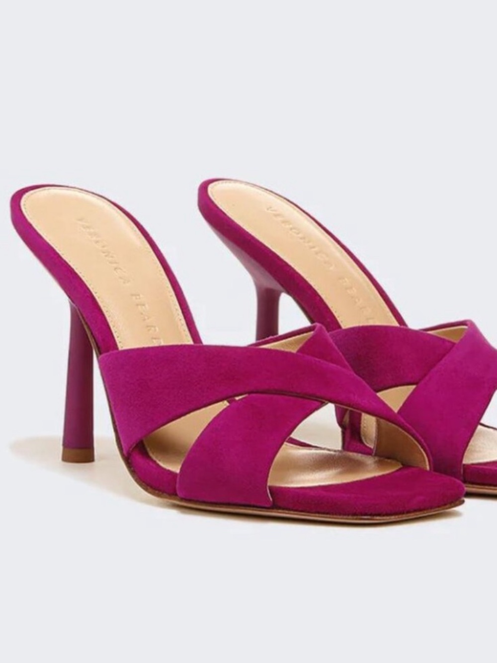 Veronica Beard Suede Heel Mule Sandal